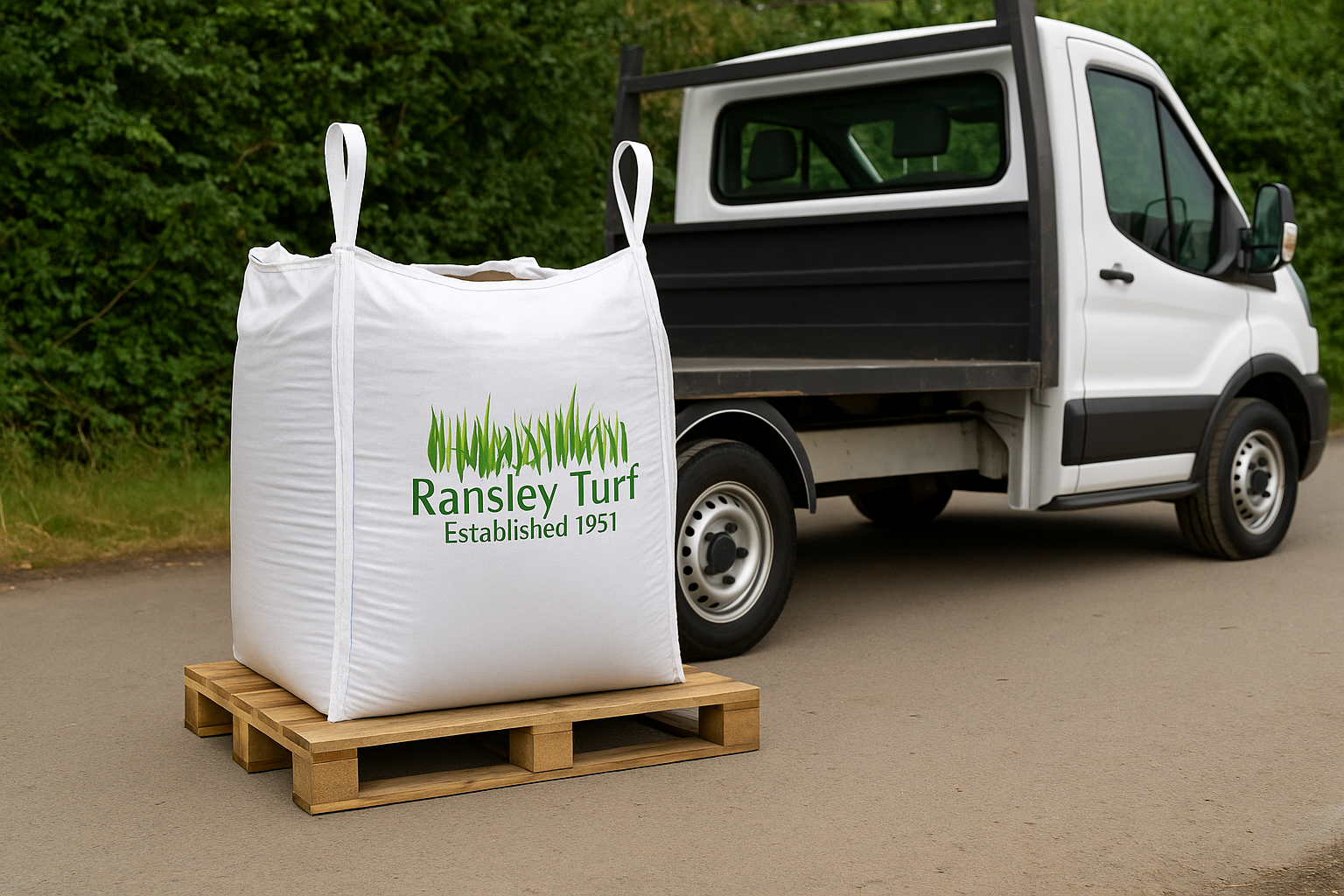 1 Tonne BS-3882 Sandy Loam topsoil - Available loose or in Bulk Bags for Collection or Delivery.